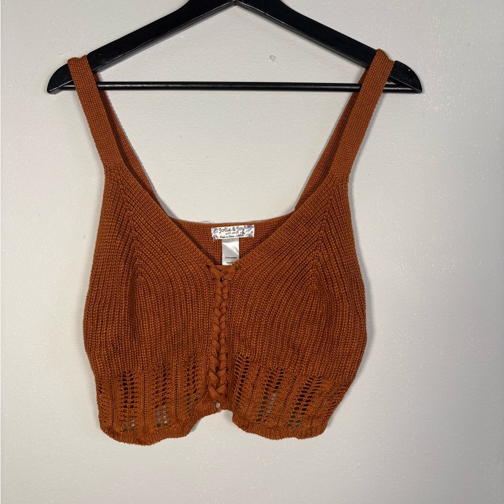 Women's Rust Knit Tank Top
